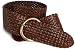 Jessica Simpson Women's You Spin Me Round Belt,Chocolate,Medium