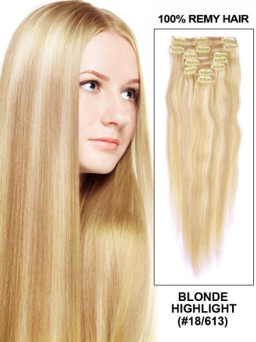 Compare Prices Fohair 24 Inch Silky Straight Clip In On India Remy