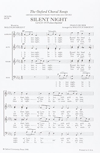 silent night vocal score