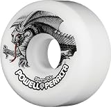 Powell Oval Dragon 90a 56mm White Skate Wheels