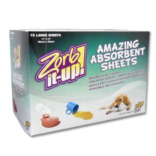 Zorb It Up Amazing Absorbent Sheets 11x17 in 180 ct 12 Boxes of 15 John L. Forestey