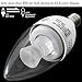 TORCHSTAR Dimmable E12 LED Candelabra Bulb, Pack of 6