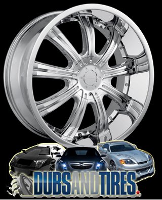 Veloche Vapor (Series 955) Chrome - 20 x 8.5 Inch Wheel