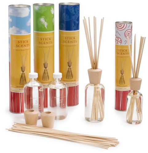 Stick Scents Diffusers, Green Apple, English Garden And Fresh Air, 1-Each, 8-Ounce Bottles... by Stick Scents