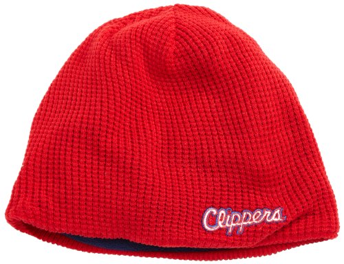 NBA Reversible Knit Hat - Ke82Z, Los Angeles Clippers, One Size KE82Z-Los Angeles Clippers, Red/Black