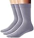 Flora&Fred Men's 3 Pair Pack Classic Ribbed Knit Cotton Dress Crew Socks