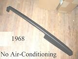 1968-1968 Chevrolet Impala Black Dash Pad Cap Overlay Without Ac Restores the original factory part