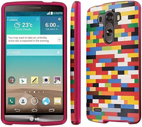 NakedShield LG G3 (Lego Brick) Total Hard Armor LifeStyle Rose Pink Phone Case