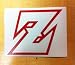Dragonball Z Decal Sticker. Peel and Stick RED