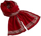 Michael Stars Womens String Of Lights Scarf Cerise One Size