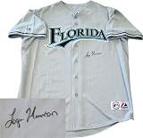 Logan Morrison Autographed/Hand Signed Florida Marlins Authentic Away Jersey