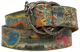 Leather Island Men's Dragon Belt with O-Ring Buckle