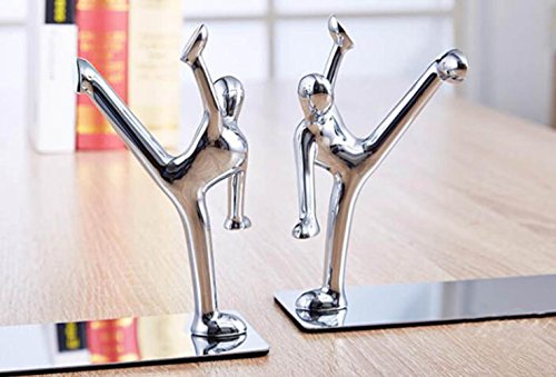 Fasmov heavy duty stainless steel kung fu bookends nons…