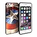 iPhone 6 Plus Case, GMYLE Snap Cover Coated for iPhone 6 (5.5 inch Display) - Captain US Image Slim Fit Snap On Protective Hard Shell Back Case