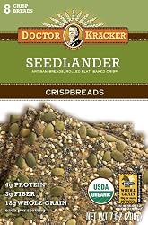 Doctor Kracker Seedlander Organic Crispbreads, 7-Ounce Boxes (Pack of 6)