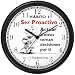Habit 1 - To Be or Not to Be (Spanish Text) - Wall Clock from THE 7 HABITS - CLOCK COLLECTION by WatchBuddy Timepieces (Slate Blue Frame)