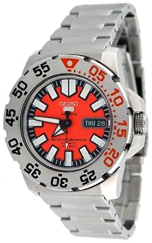 Seiko 5 Sports #SNZF49K1 Men's "Orange Baby Monster" 100M Automatic Diver Watch
