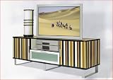 Lowboard Sideboard Designer Retro Look Streifen Kommode