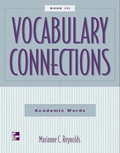 Vocabulary Connections, Book III:  Academic Words