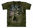 The Mountain Mens Deer Flag Short Sleeve Tee