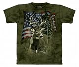 The Mountain Mens Deer Flag Short Sleeve Tee