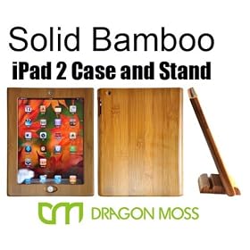 Bamboo Case and Stand for iPad 2 and iPad 2 3G