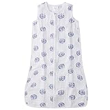 エイデンアンドアネイ スリーパー おくるみ クラッシック スリーピング オーガニック ギフト 出産祝い (サイズ：L、カラー：thistle - hedgehogs）　8140 Aden+Anais 