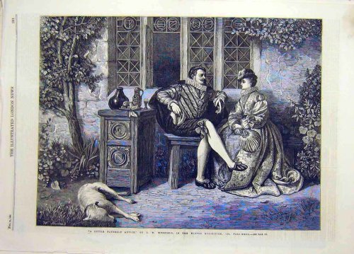 1866 Wynfield Fatherly-Advice Daughter Father Print