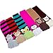 LION FROG OWL BEAR REINDEER 6 PACK ASSORTED TOE SOCKS