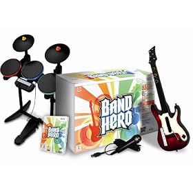 Guitar Hero (Band Hero) : jeu + micro + batterie + guitare
