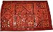 Burnt Red Vintage Banjara Mirror Sari Wall Hanging Tapestry 60x40