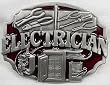 Electrician  Enamel Pewter Buckle,  ( Occupation Buckle )