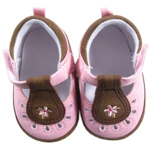 Luvable Friends Girl's Cut-Out Shoe for Baby, Flower