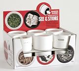 12 piece See & Store SOHO Magnetic Spice Rack WHITE pc