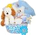 "Footprints on my Heart" Baby Boy Keepsake Gift Basket - Personalized