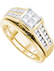1.00CTW DIAMOND INVISIBLE BRIDAL SET
