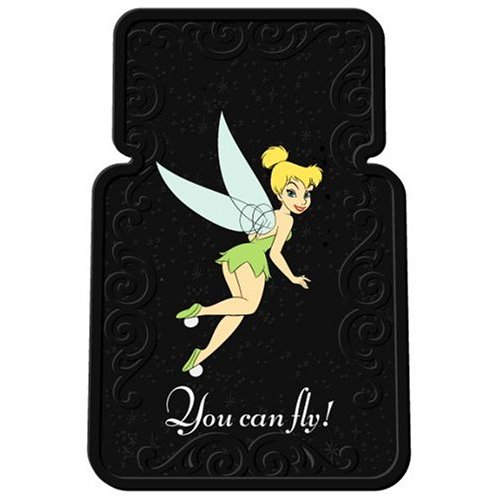 PlastiColor 001556R01 Tinker Bell You Can Fly Universal-Fit Molded Front Floor Mat - Set of 2