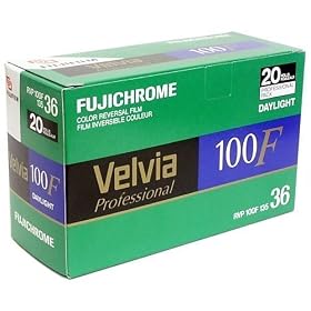 Fujichrome Velvia 100F (RVP100F) 35mm 20-Roll Pro-pack by Fuji