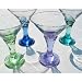 Fire and Light Recycled Martini Glass (Aqua)