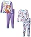 Disney Little Girls' Frozen Sister Winter Love Four-Piece Pajama Set