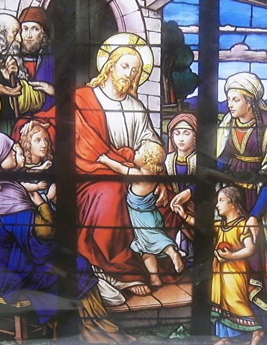 Religious ~ Jesus at Christmas ~ Vintage Art Poster