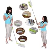 Review Stacks and Stacks  / QuantumReach - Versatile Broom and Duster (Grey/White/Green) (32