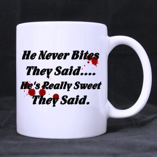 Best Veterinarian Mug - Best Cool He Never Bites They said. He's Really Sweet They said Coffee Mug or Tea Cup - 11 ounces