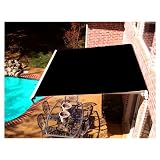 Awntech 12' Wide x 10'2" Projection Black Patio Retractable Manual Awning MM12-K