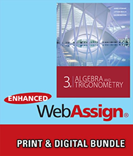 bundle algebra and trigonometry 3rd enhanced webassign printed access card for pre calculus  college algebra