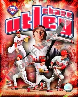 Chase Utley Phillies Collage 8x10 Photo