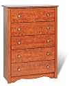 Prepac Monterey Cherry 5-Drawer Chest