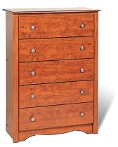 Prepac Monterey Cherry 5-Drawer Chest