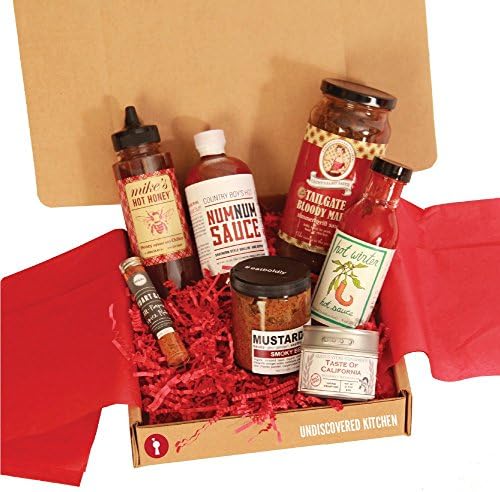 Gourmet Artisan Sauces & Spices Gift Box - Grilling rubs and meat marinades for pit masters and home chefs