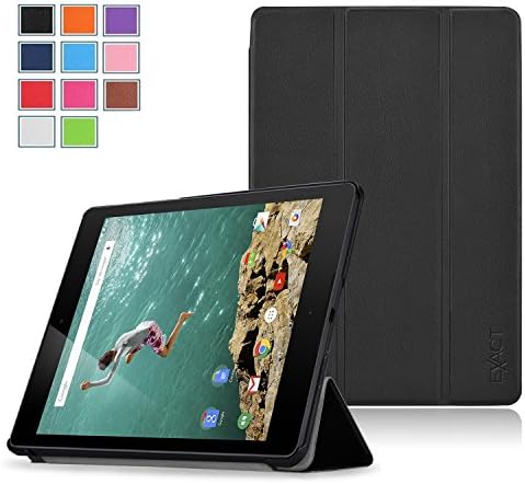 Google Nexus 9 Case - Exact Google Nexus 9 Case [Slender Series] Ultra Slim Lightweight Smart-Shell Stand Case for Google Nexus 9 (2014) Black